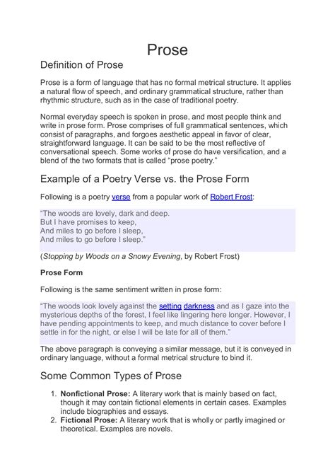 prose online.